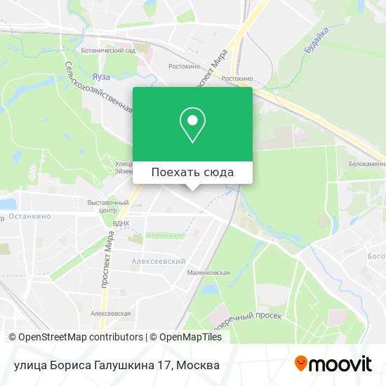 Карта улица Бориса Галушкина 17