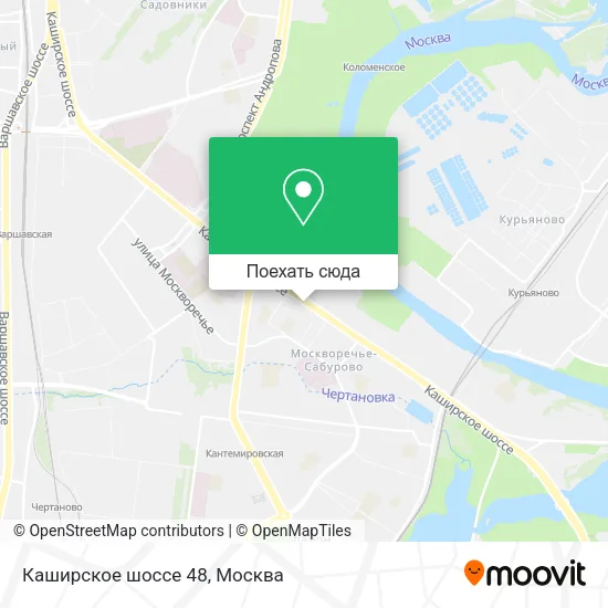 Карта Каширское шоссе 48