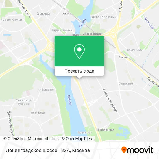 Карта Ленинградское шоссе 132А