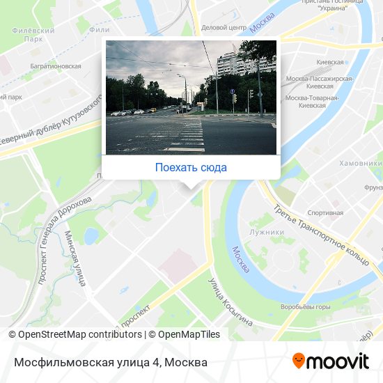 Карта Мосфильмовская улица 4