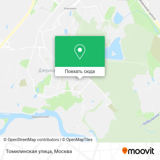 Карта Томилинская улица