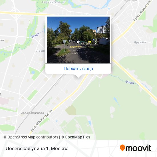 Карта Лосевская улица 1
