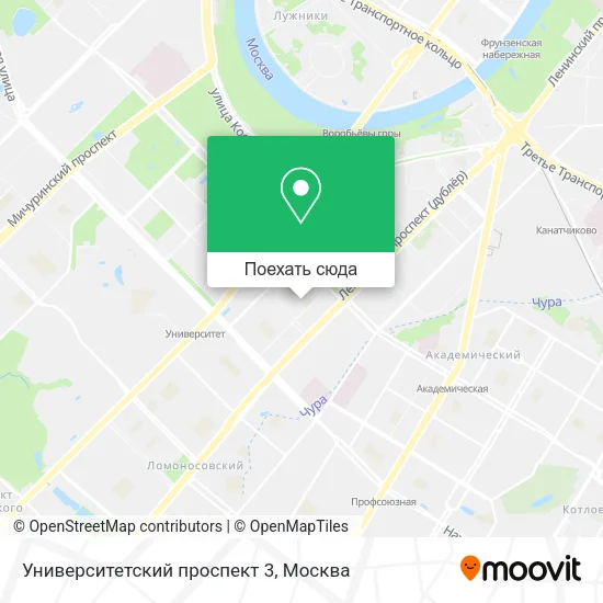Карта Университетский проспект 3