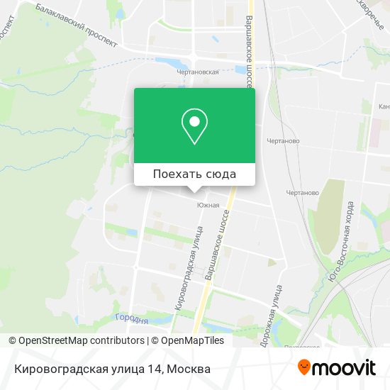Карта Кировоградская улица 14