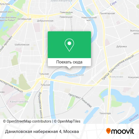 Карта Даниловская набережная 4