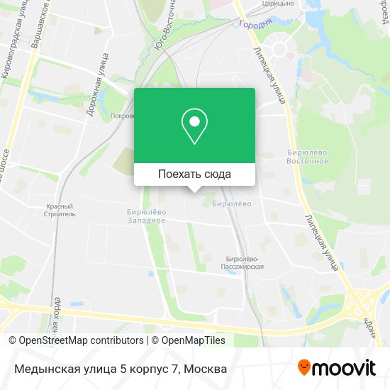 Карта Медынская улица 5 корпус 7