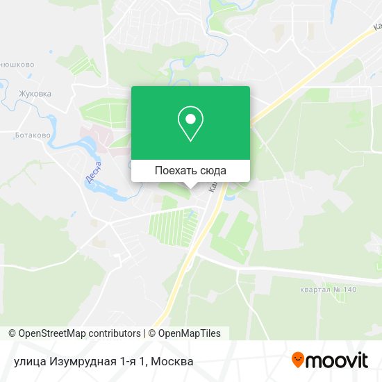 Карта улица Изумрудная 1-я 1