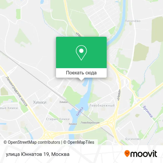 Карта улица Юннатов 19