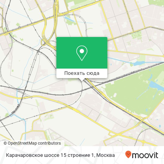 Карта Карачаровское шоссе 15 строение 1