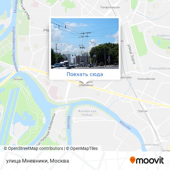 Карта улица Мневники