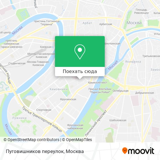 Карта Пуговишников переулок