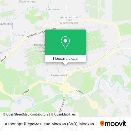 Карта Аэропорт Шереметьево Москва (SVO)