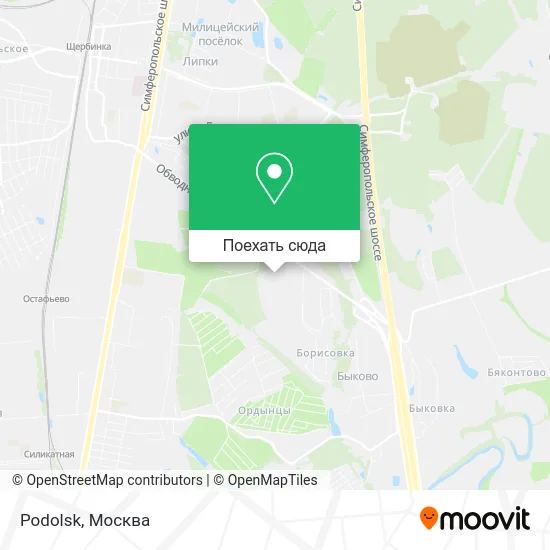 Карта Podolsk