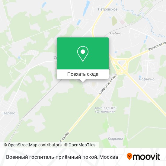 Карта Военный госпиталь-приёмный покой