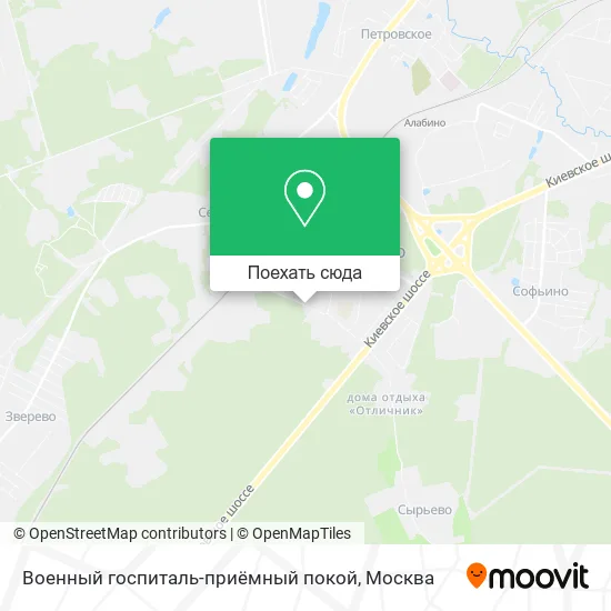 Карта Военный госпиталь-приёмный покой