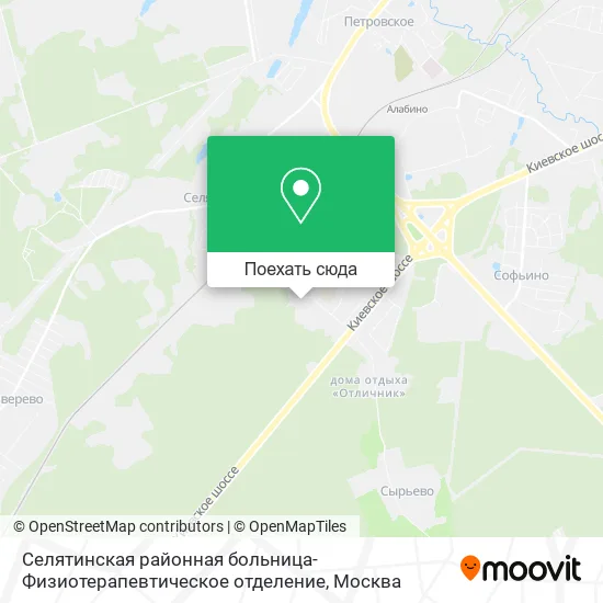 Карта Селятинская районная больница-Физиотерапевтическое отделение