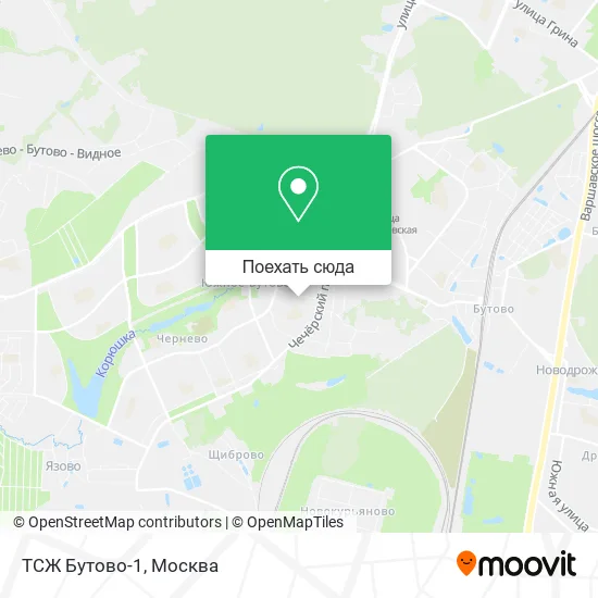 Карта ТСЖ Бутово-1