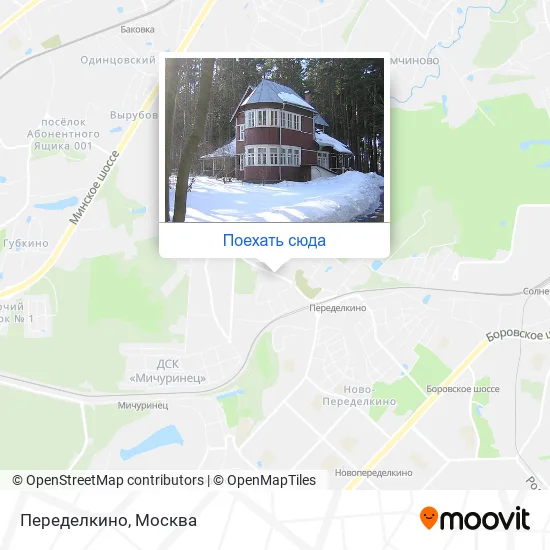 Карта Переделкино