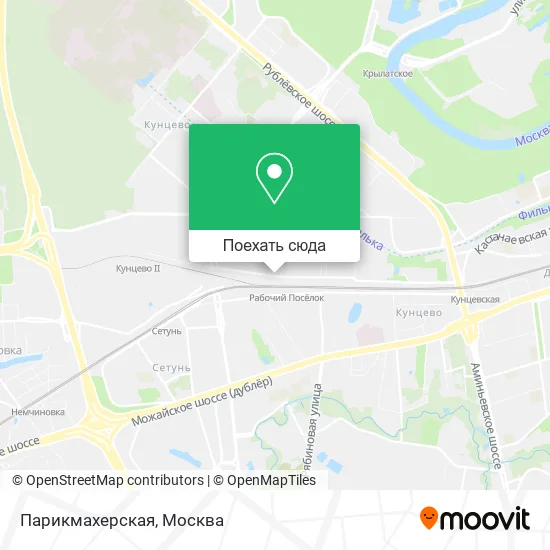 Карта Парикмахерская