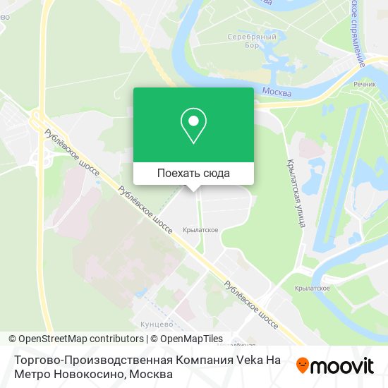 Карта Торгово-Производственная Компания Veka На Метро Новокосино