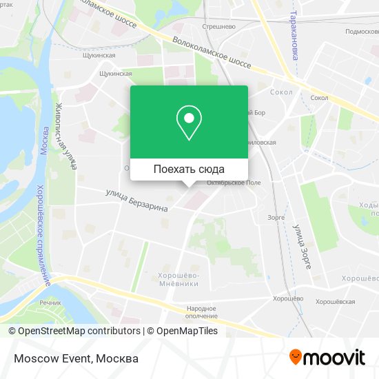 Карта Moscow Event