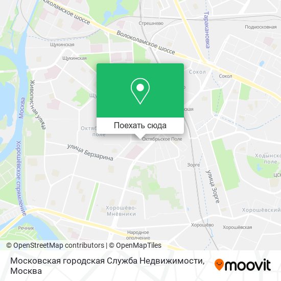 Карта Московская городская Служба Недвижимости