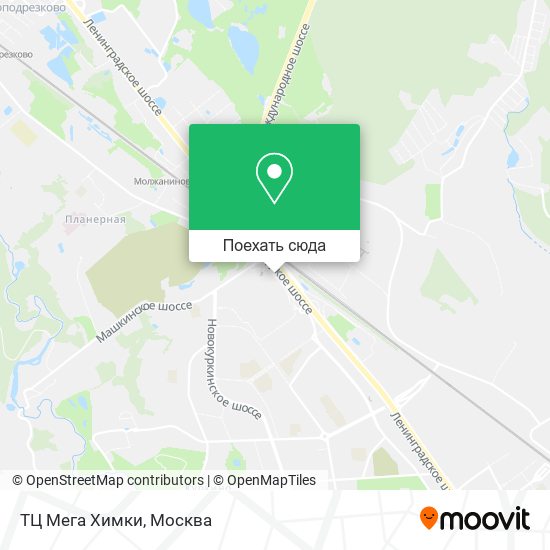 Карта ТЦ Мега Химки