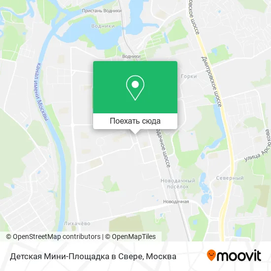 Карта Детская Мини-Площадка в Свере