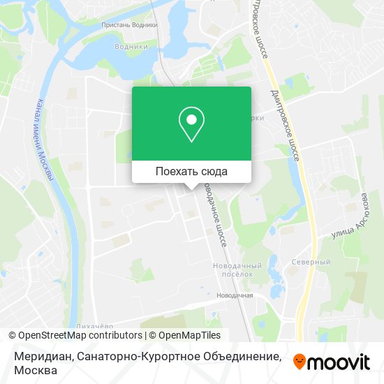 Карта Меридиан, Санаторно-Курортное Объединение