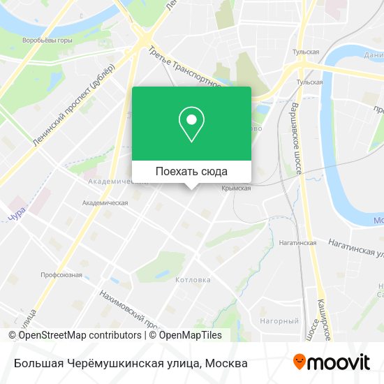 Карта Большая Черёмушкинская улица