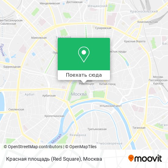 Карта Красная площадь (Red Square)