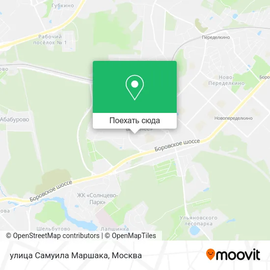 Карта улица Самуила Маршака