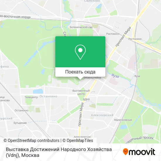 Карта Выставка Достижений Народного Хозяйства (Vdnj)