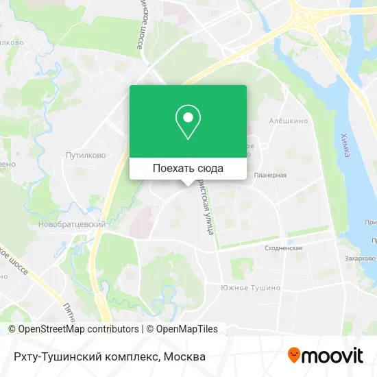 Карта Рхту-Тушинский комплекс