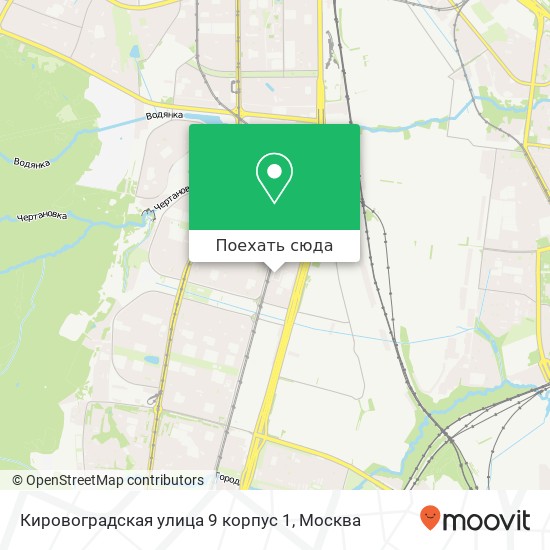 Карта Кировоградская улица 9 корпус 1