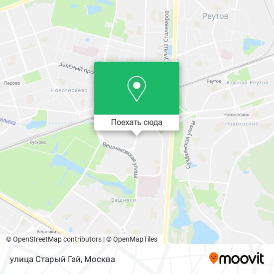 Карта улица Старый Гай
