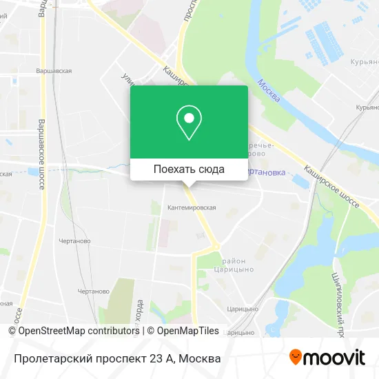 Карта Пролетарский проспект 23 А
