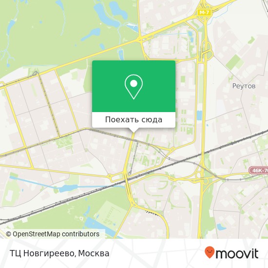 Карта ТЦ Новгиреево