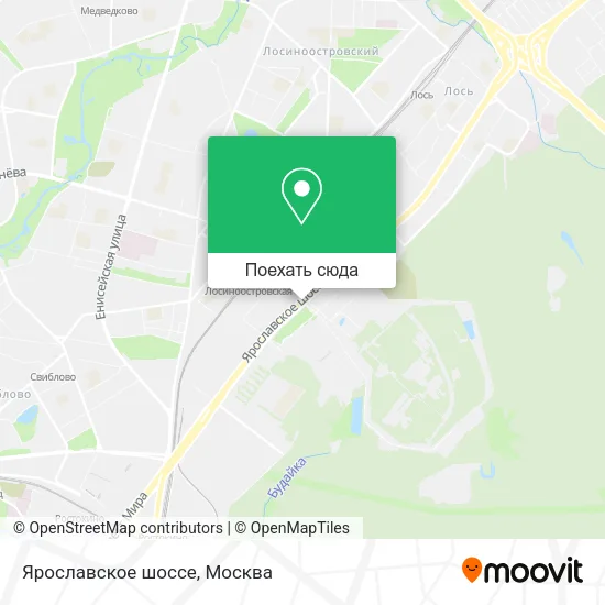 Карта Ярославское шоссе