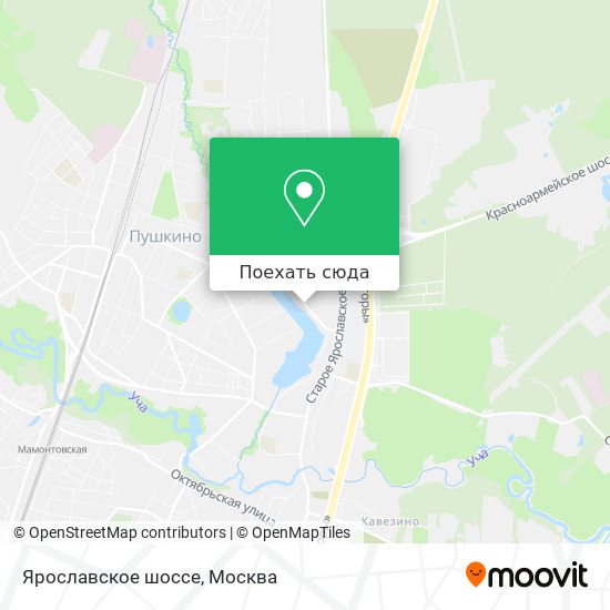 Карта Ярославское шоссе