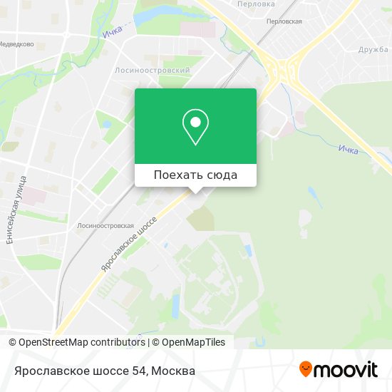 Карта Ярославское шоссе 54
