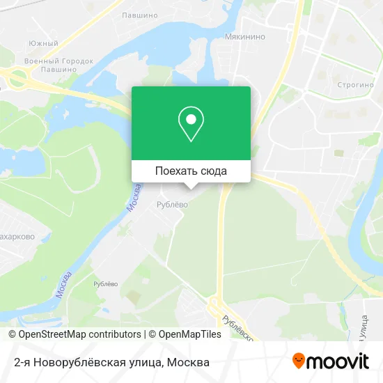 Карта 2-я Новорублёвская улица