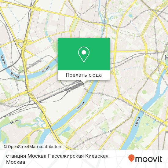 Карта станция-Москва-Пассажирская-Киевская
