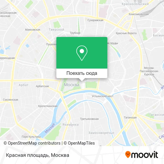 Карта Красная площадь