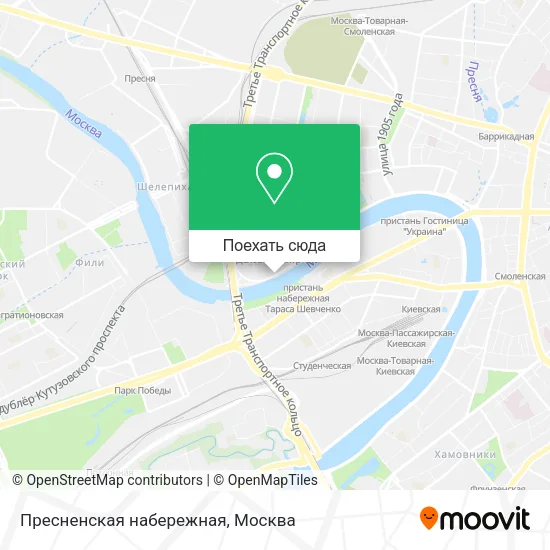 Карта Пресненская набережная
