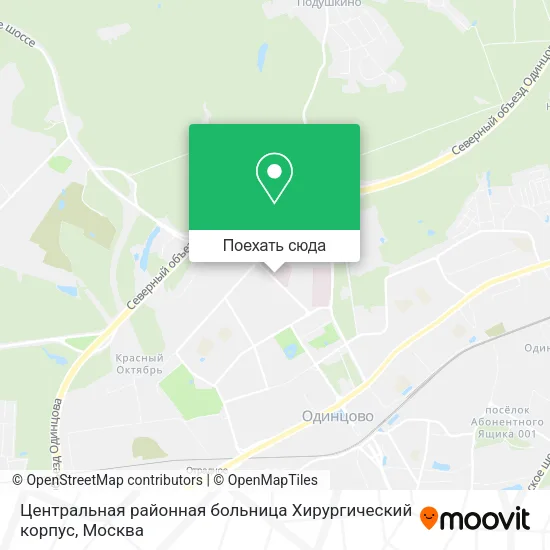 Карта Центральная районная больница Хирургический корпус