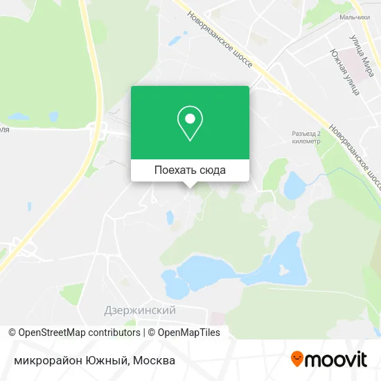 Карта микрорайон Южный