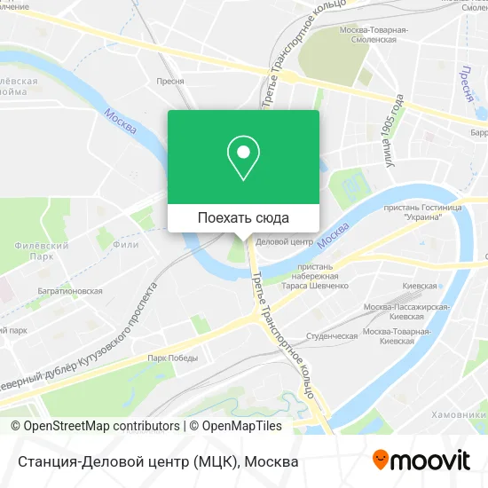 Карта Станция-Деловой центр (МЦК)