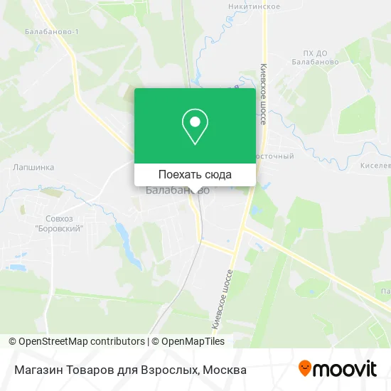 Карта Магазин Товаров для Взрослых