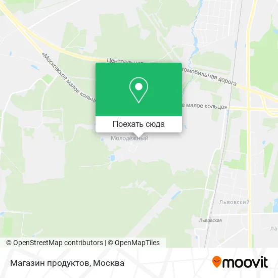Карта Магазин продуктов